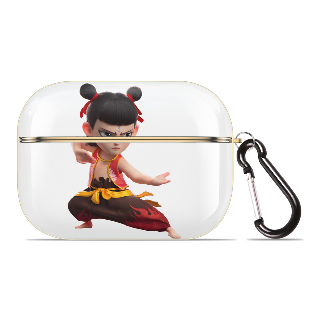 （画像用） Ne Zha 2 ナタ 魔童の大暴れ 【AirPods Pro用】ハードシェル保護ケース｜耐衝撃・防指紋・カラビナ付き商品仕様