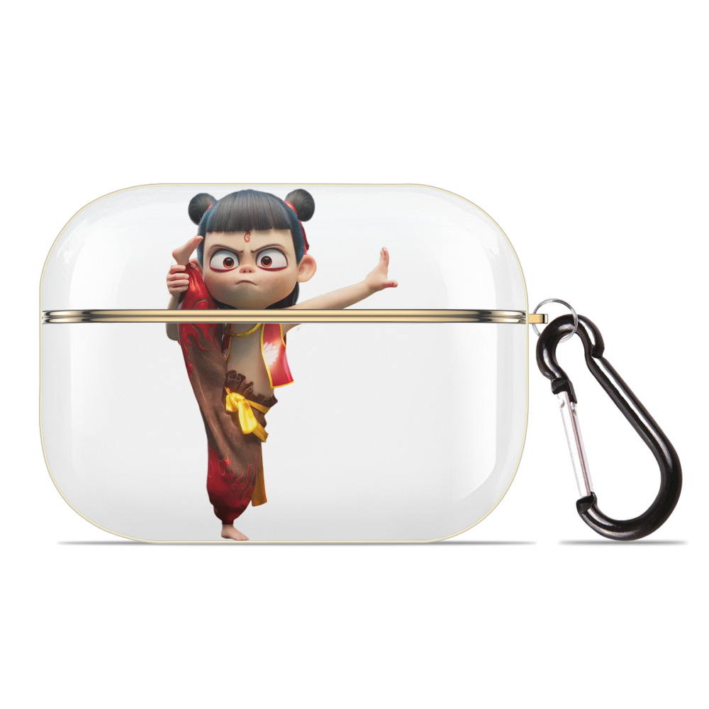 （画像用） Ne Zha 2 ナタ 魔童の大暴れ 【AirPods Pro用】ハードシェル保護ケース｜耐衝撃・防指紋・カラビナ付き商品仕様