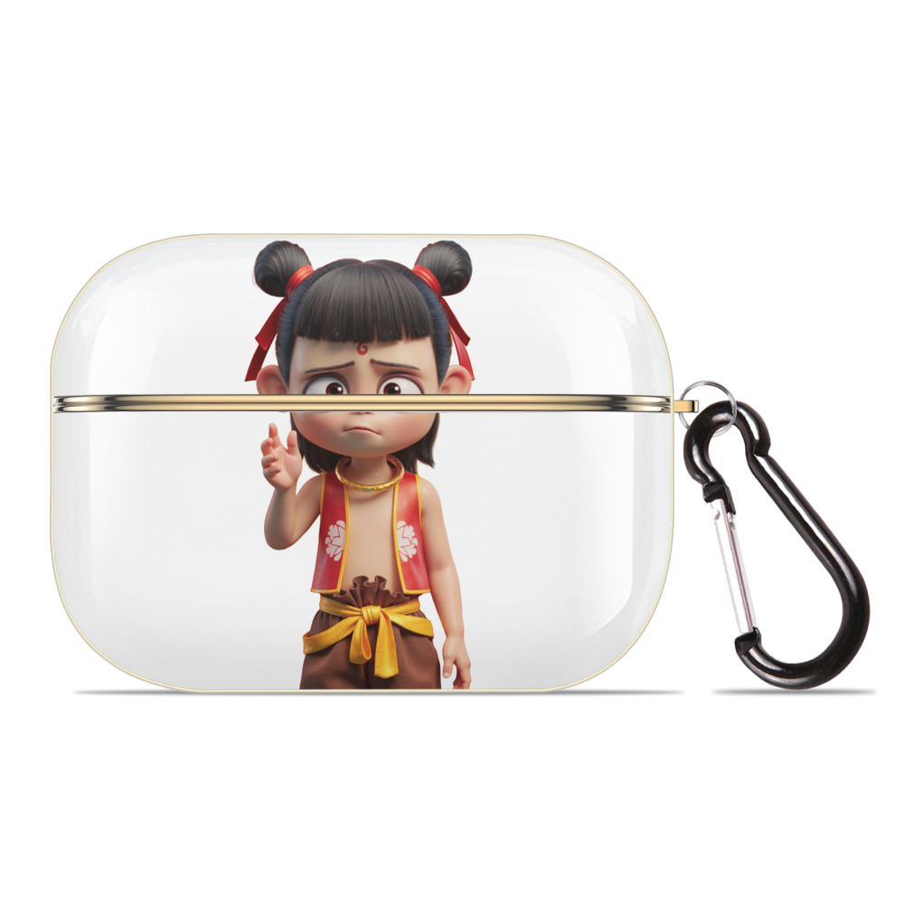 （画像用） Ne Zha 2 ナタ 魔童の大暴れ 【AirPods Pro用】ハードシェル保護ケース｜耐衝撃・防指紋・カラビナ付き商品仕様