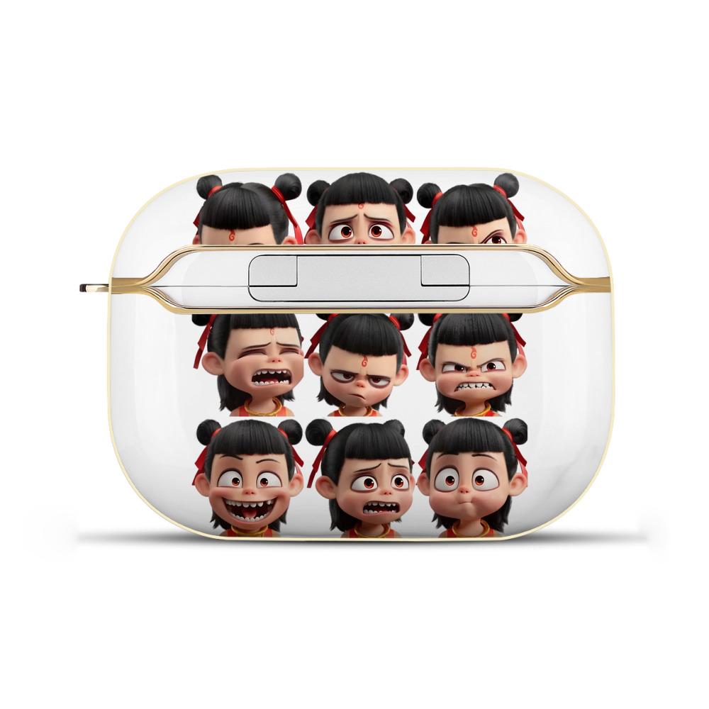（画像用） Ne Zha 2 ナタ 魔童の大暴れ 【AirPods Pro用】ハードシェル保護ケース｜耐衝撃・防指紋・カラビナ付き商品仕様
