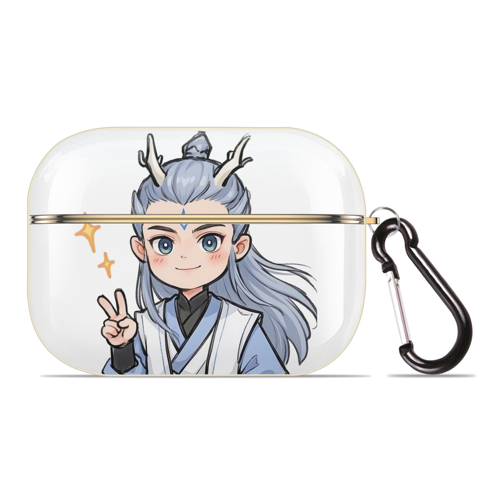 （画像用） Ne Zha 2 ナタ 魔童の大暴れ 【AirPods Pro用】ハードシェル保護ケース｜耐衝撃・防指紋・カラビナ付き商品仕様