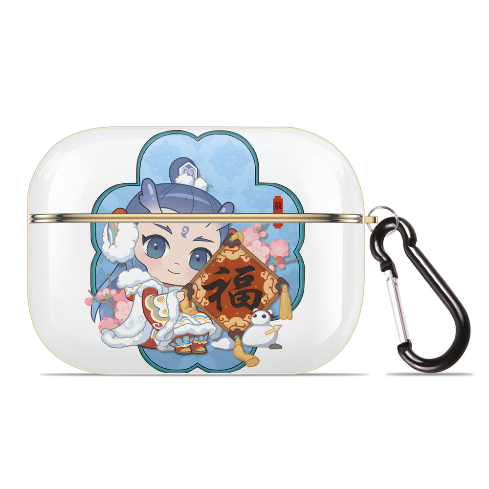 （画像用） Ne Zha 2 ナタ 魔童の大暴れ 【AirPods Pro用】ハードシェル保護ケース｜耐衝撃・防指紋・カラビナ付き商品仕様