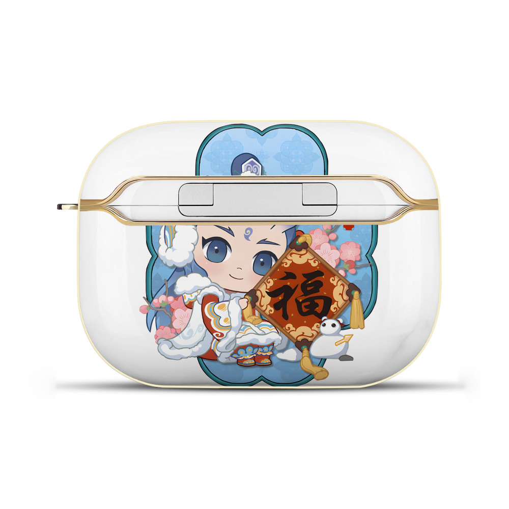 （画像用） Ne Zha 2 ナタ 魔童の大暴れ 【AirPods Pro用】ハードシェル保護ケース｜耐衝撃・防指紋・カラビナ付き商品仕様