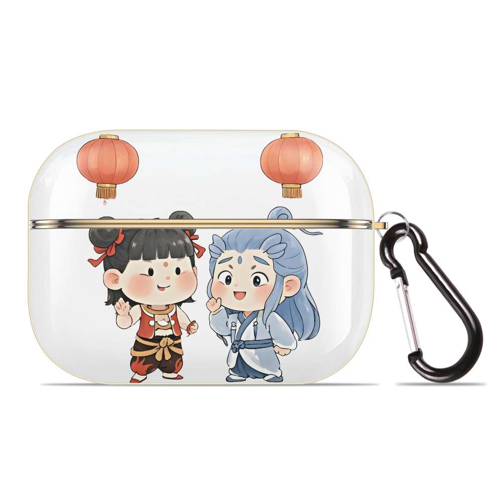 （画像用） Ne Zha 2 ナタ 魔童の大暴れ 【AirPods Pro用】ハードシェル保護ケース｜耐衝撃・防指紋・カラビナ付き商品仕様