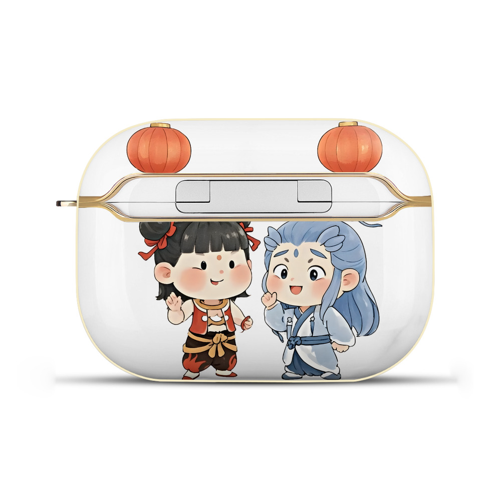 （画像用） Ne Zha 2 ナタ 魔童の大暴れ 【AirPods Pro用】ハードシェル保護ケース｜耐衝撃・防指紋・カラビナ付き商品仕様