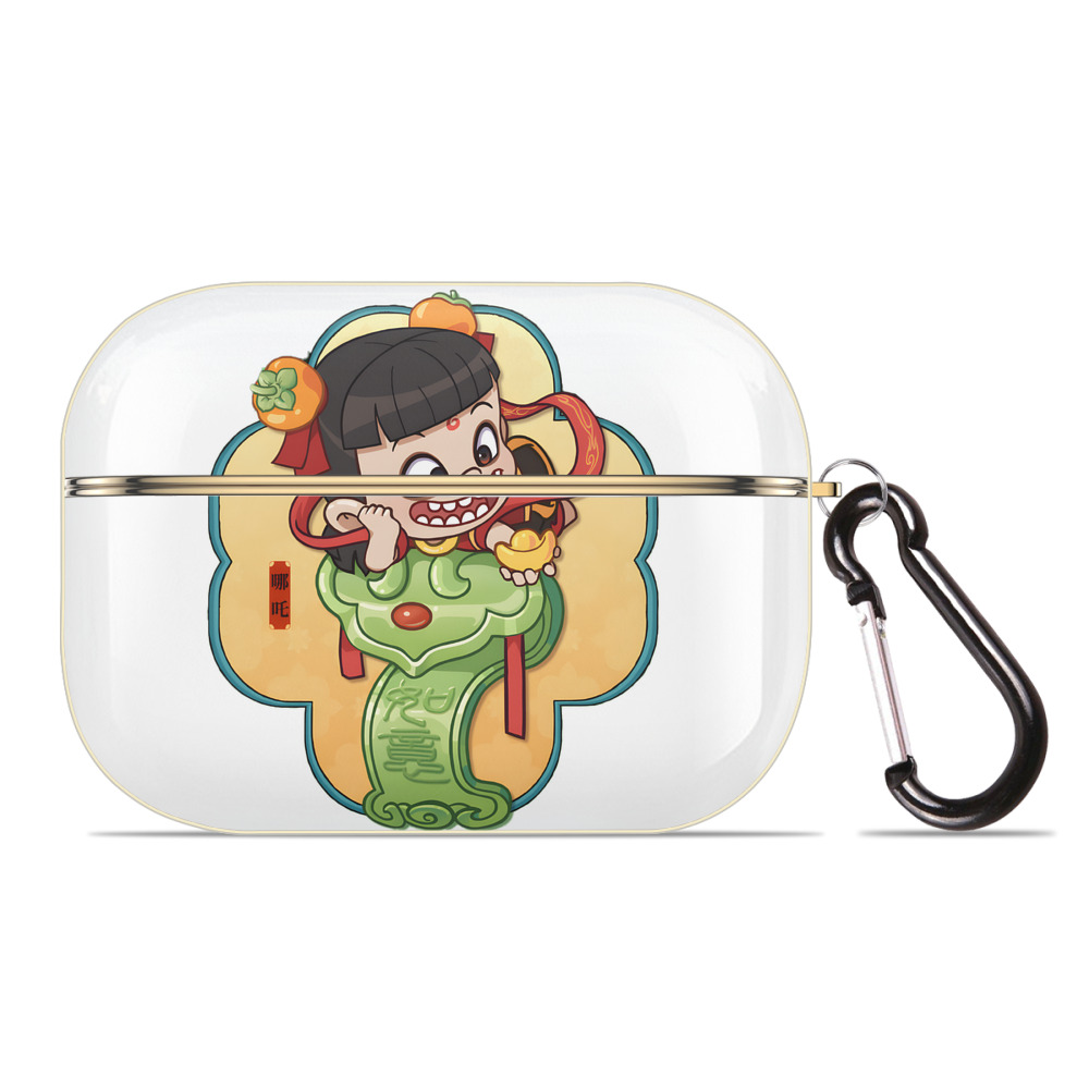 （画像用） Ne Zha 2 ナタ 魔童の大暴れ 【AirPods Pro用】ハードシェル保護ケース｜耐衝撃・防指紋・カラビナ付き商品仕様