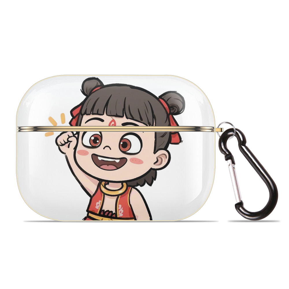 （画像用） Ne Zha 2 ナタ 魔童の大暴れ 【AirPods Pro用】ハードシェル保護ケース｜耐衝撃・防指紋・カラビナ付き商品仕様