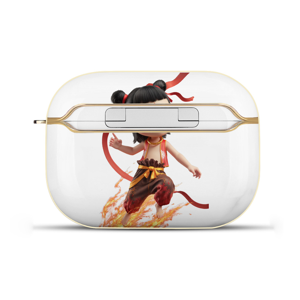 （画像用） Ne Zha 2 ナタ 魔童の大暴れ 【AirPods Pro用】ハードシェル保護ケース｜耐衝撃・防指紋・カラビナ付き商品仕様