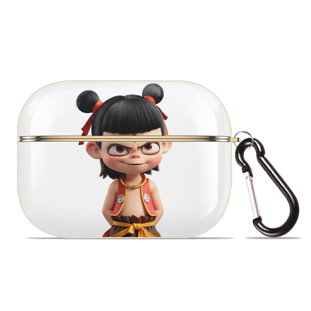 （画像用） Ne Zha 2 ナタ 魔童の大暴れ 【AirPods Pro用】ハードシェル保護ケース｜耐衝撃・防指紋・カラビナ付き商品仕様