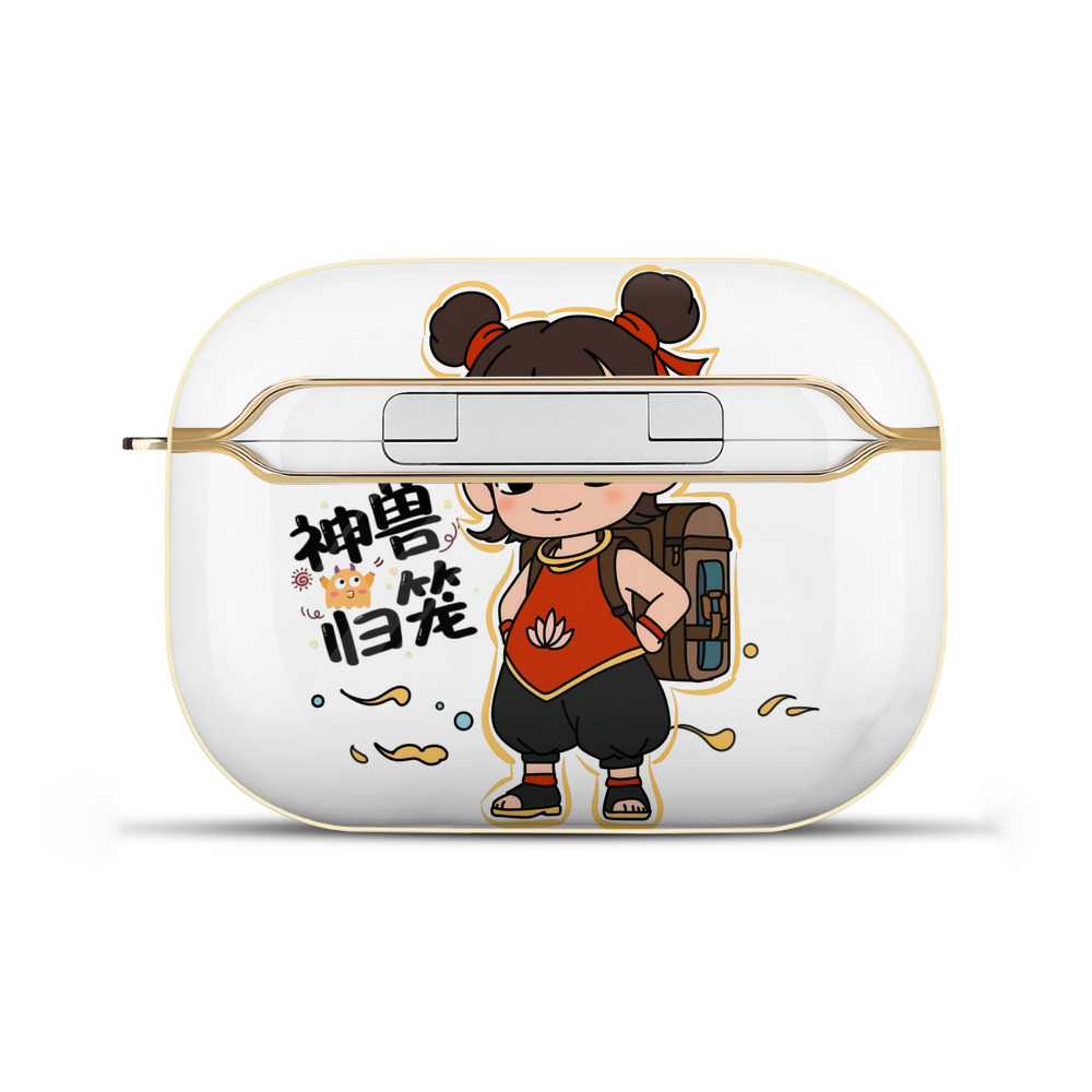 （画像用） Ne Zha 2 ナタ 魔童の大暴れ 【AirPods Pro用】ハードシェル保護ケース｜耐衝撃・防指紋・カラビナ付き商品仕様