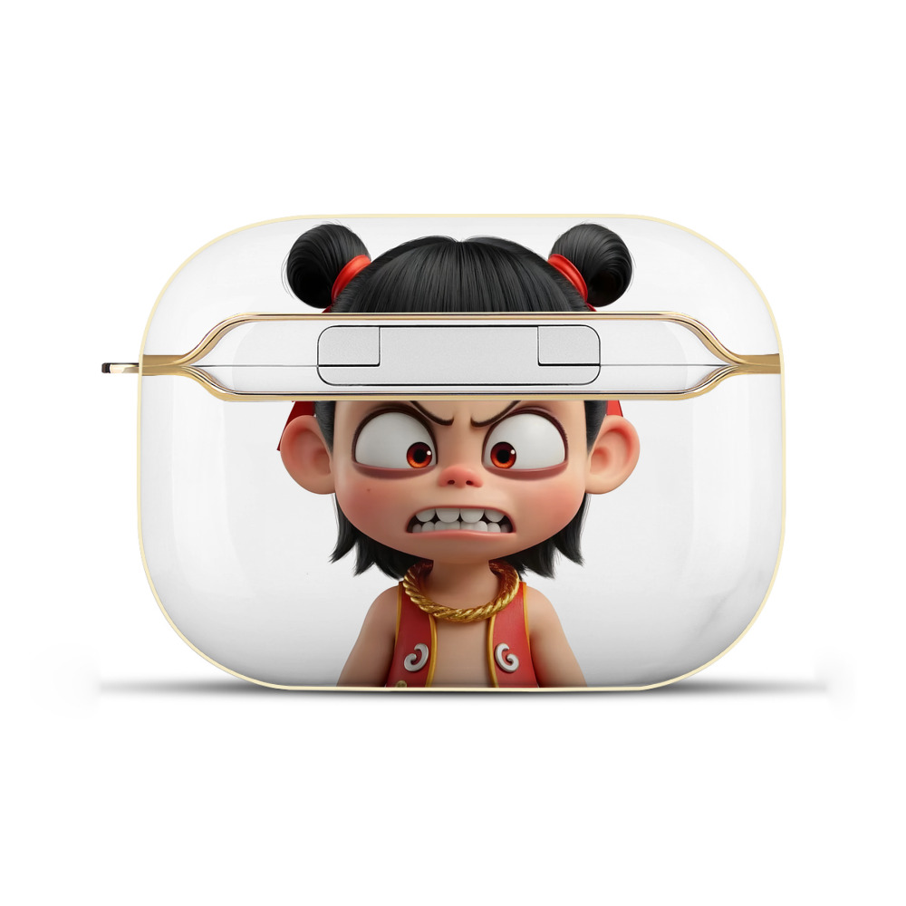 （画像用） Ne Zha 2 ナタ 魔童の大暴れ 【AirPods Pro用】ハードシェル保護ケース｜耐衝撃・防指紋・カラビナ付き商品仕様