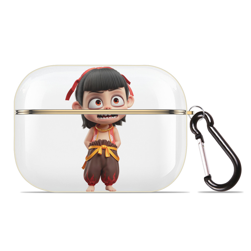 （画像用） Ne Zha 2 ナタ 魔童の大暴れ 【AirPods Pro用】ハードシェル保護ケース｜耐衝撃・防指紋・カラビナ付き商品仕様