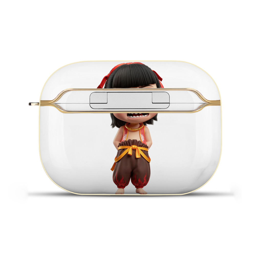 （画像用） Ne Zha 2 ナタ 魔童の大暴れ 【AirPods Pro用】ハードシェル保護ケース｜耐衝撃・防指紋・カラビナ付き商品仕様