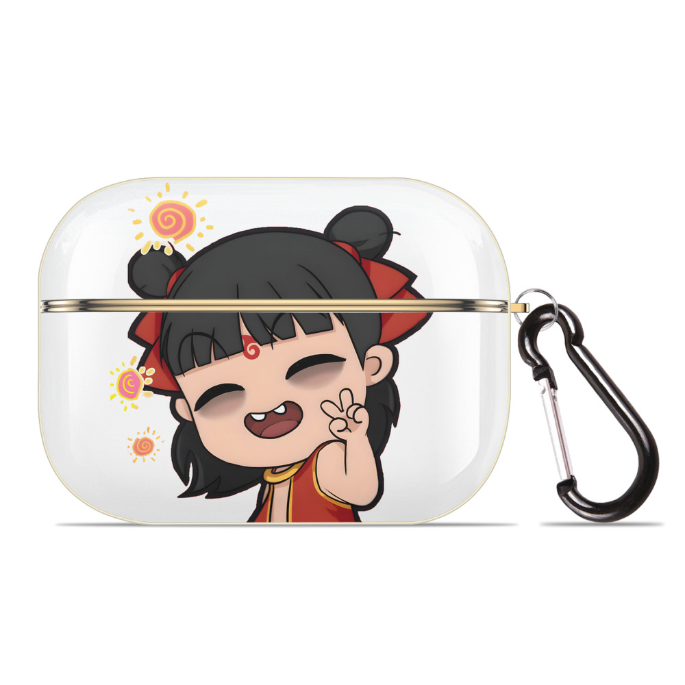 （画像用） Ne Zha 2 ナタ 魔童の大暴れ 【AirPods Pro用】ハードシェル保護ケース｜耐衝撃・防指紋・カラビナ付き商品仕様