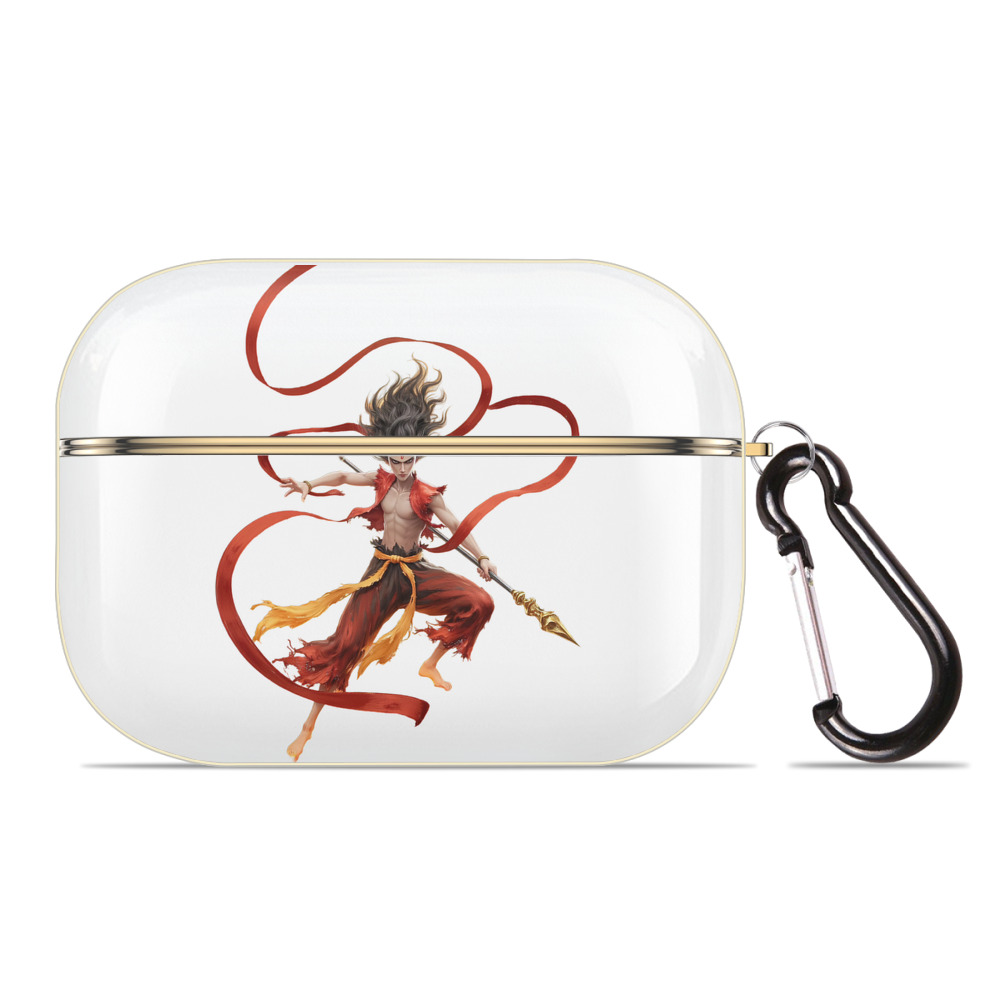 （画像用） Ne Zha 2 ナタ 魔童の大暴れ 【AirPods Pro用】ハードシェル保護ケース｜耐衝撃・防指紋・カラビナ付き商品仕様