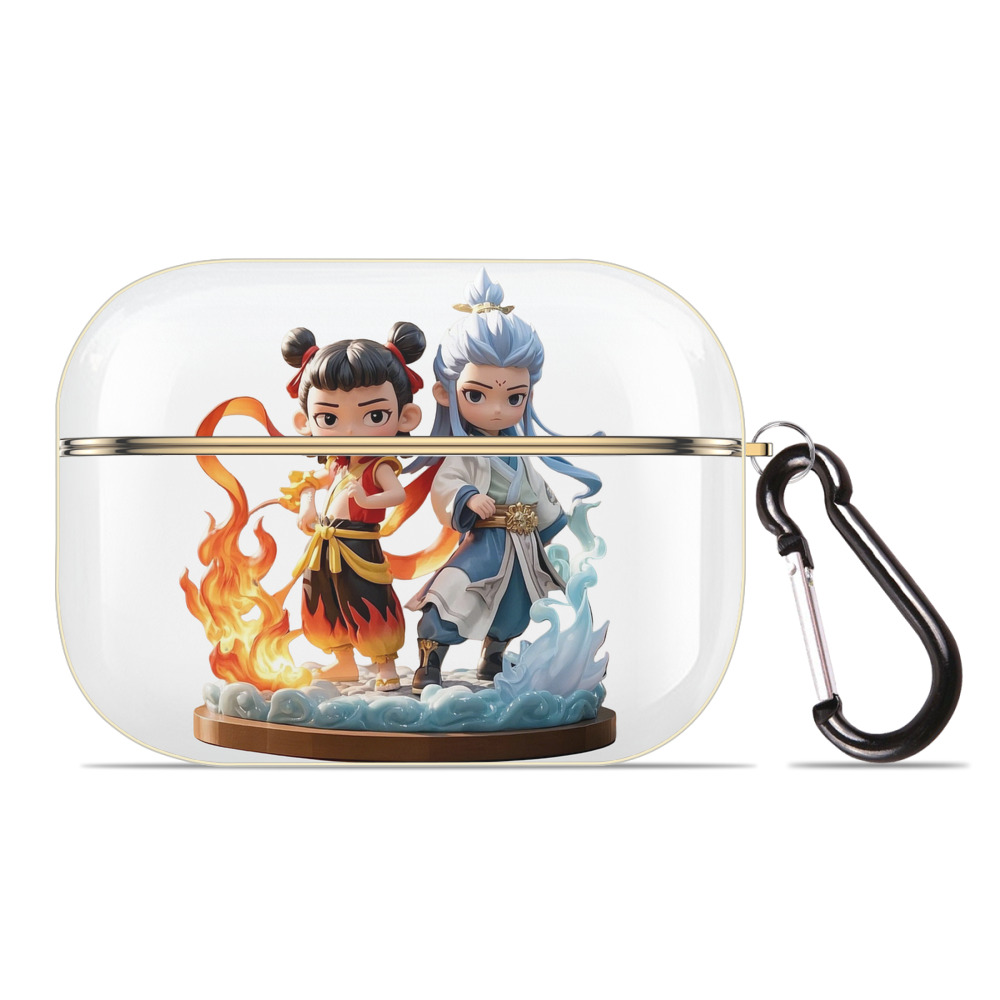 （画像用） Ne Zha 2 ナタ 魔童の大暴れ 【AirPods Pro用】ハードシェル保護ケース｜耐衝撃・防指紋・カラビナ付き商品仕様