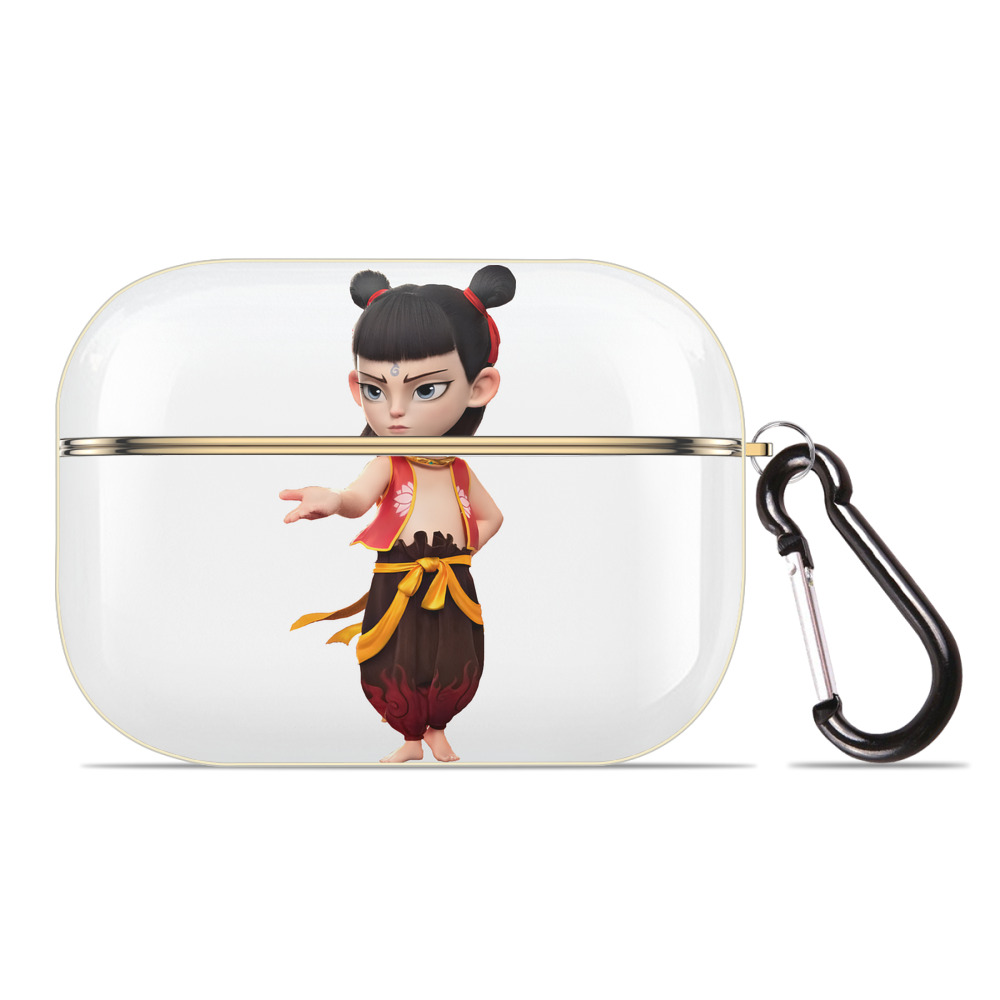 （画像用） Ne Zha 2 ナタ 魔童の大暴れ 【AirPods Pro用】ハードシェル保護ケース｜耐衝撃・防指紋・カラビナ付き商品仕様