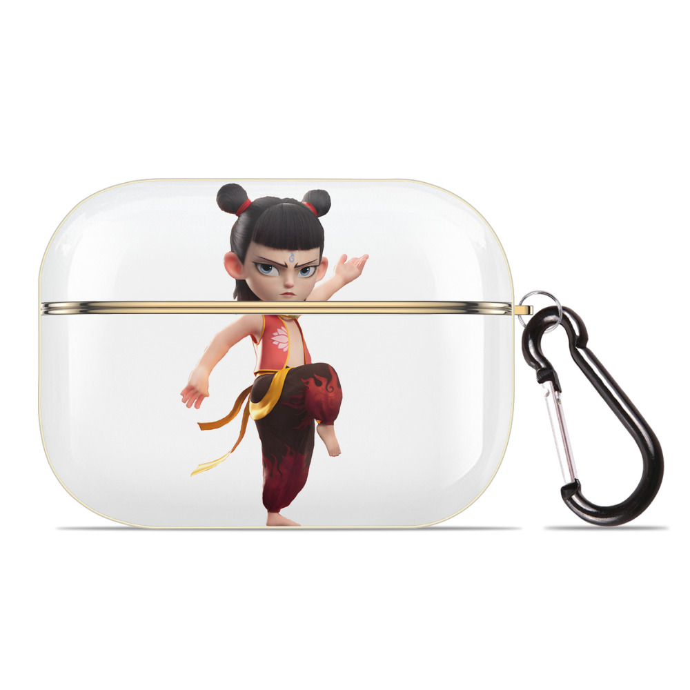 （画像用） Ne Zha 2 ナタ 魔童の大暴れ 【AirPods Pro用】ハードシェル保護ケース｜耐衝撃・防指紋・カラビナ付き商品仕様