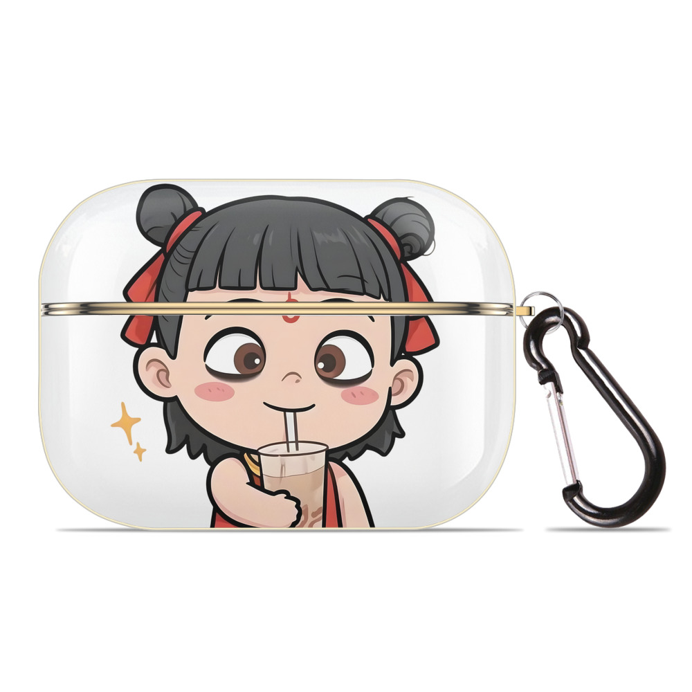 （画像用） Ne Zha 2 ナタ 魔童の大暴れ 【AirPods Pro用】ハードシェル保護ケース｜耐衝撃・防指紋・カラビナ付き商品仕様