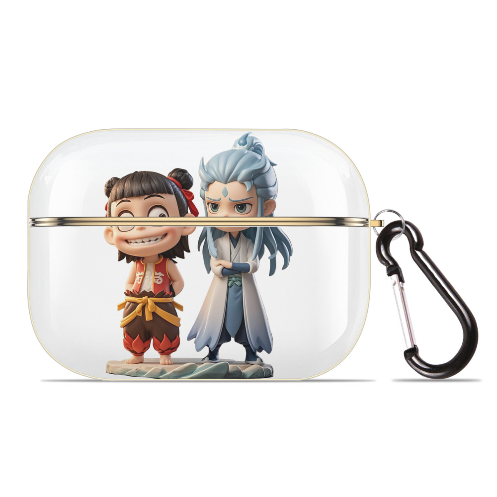 （画像用） Ne Zha 2 ナタ 魔童の大暴れ 【AirPods Pro用】ハードシェル保護ケース｜耐衝撃・防指紋・カラビナ付き商品仕様