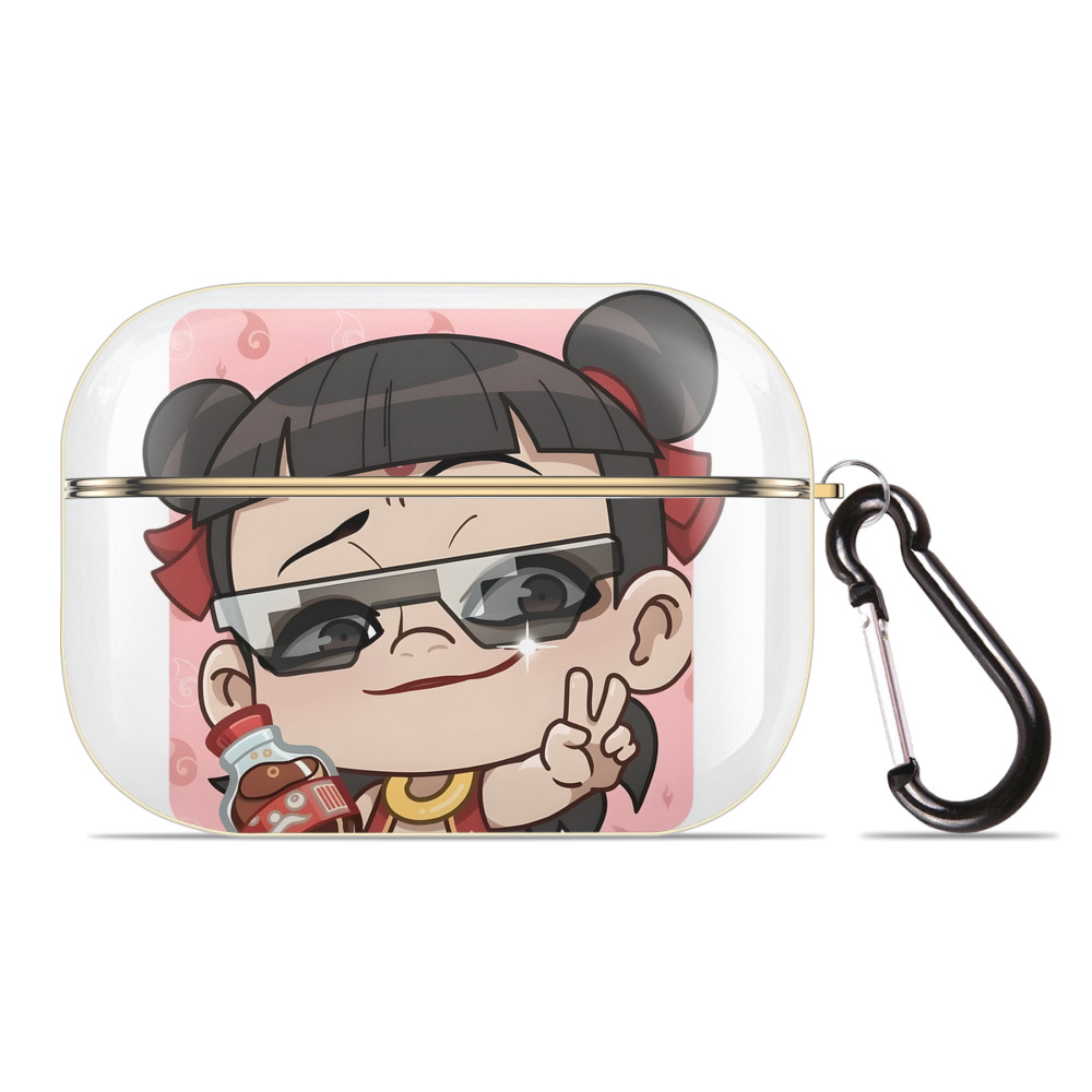 （画像用） Ne Zha 2 ナタ 魔童の大暴れ 【AirPods Pro用】ハードシェル保護ケース｜耐衝撃・防指紋・カラビナ付き商品仕様