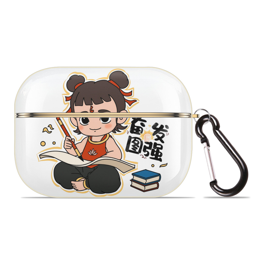 （画像用） Ne Zha 2 ナタ 魔童の大暴れ 【AirPods Pro用】ハードシェル保護ケース｜耐衝撃・防指紋・カラビナ付き商品仕様