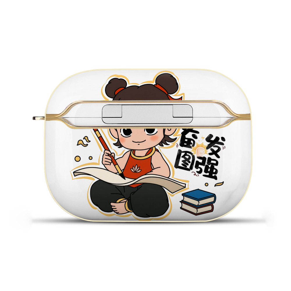 （画像用） Ne Zha 2 ナタ 魔童の大暴れ 【AirPods Pro用】ハードシェル保護ケース｜耐衝撃・防指紋・カラビナ付き商品仕様