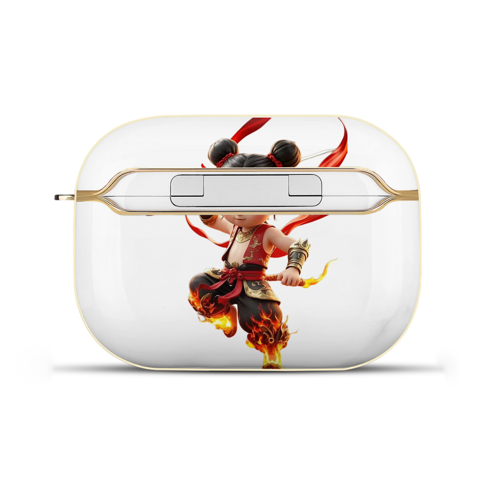 （画像用） Ne Zha 2 ナタ 魔童の大暴れ 【AirPods Pro用】ハードシェル保護ケース｜耐衝撃・防指紋・カラビナ付き商品仕様