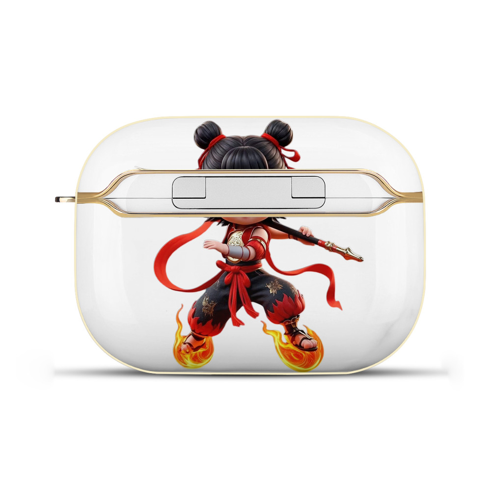 （画像用） Ne Zha 2 ナタ 魔童の大暴れ 【AirPods Pro用】ハードシェル保護ケース｜耐衝撃・防指紋・カラビナ付き商品仕様
