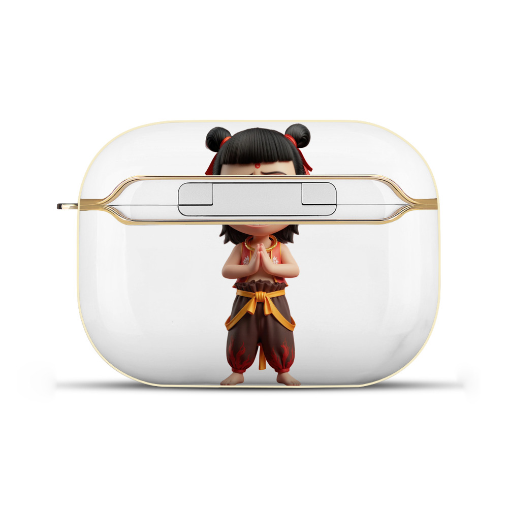 （画像用） Ne Zha 2 ナタ 魔童の大暴れ 【AirPods Pro用】ハードシェル保護ケース｜耐衝撃・防指紋・カラビナ付き商品仕様