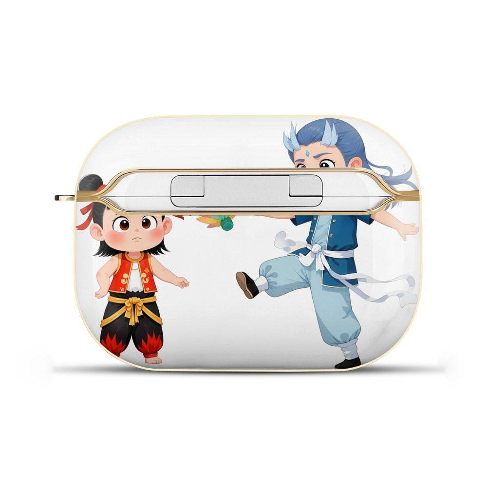 （画像用） Ne Zha 2 ナタ 魔童の大暴れ 【AirPods Pro用】ハードシェル保護ケース｜耐衝撃・防指紋・カラビナ付き商品仕様
