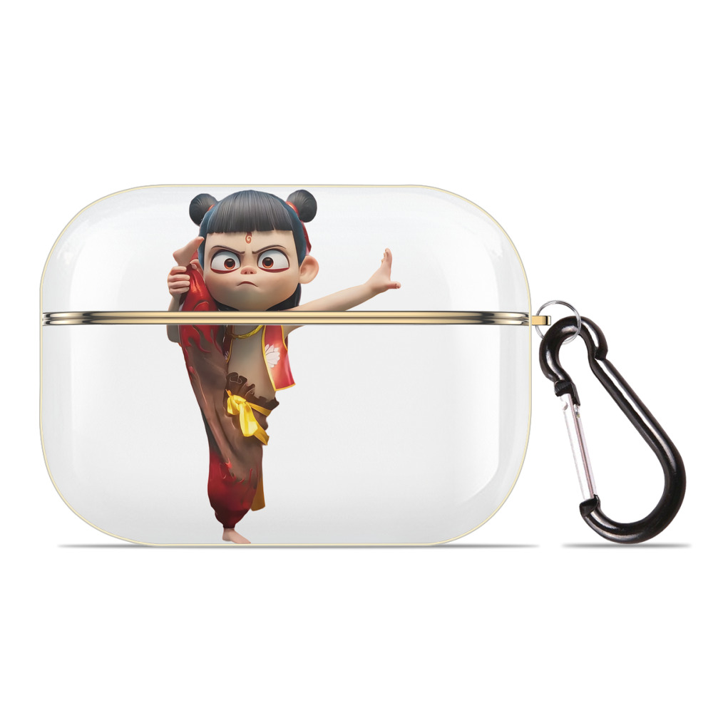 （画像用） Ne Zha 2 ナタ 魔童の大暴れ 【AirPods Pro用】ハードシェル保護ケース｜耐衝撃・防指紋・カラビナ付き商品仕様