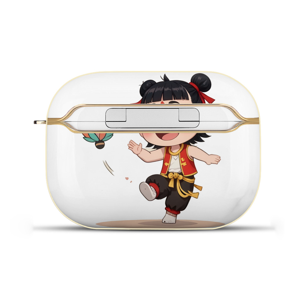 （画像用） Ne Zha 2 ナタ 魔童の大暴れ 【AirPods Pro用】ハードシェル保護ケース｜耐衝撃・防指紋・カラビナ付き商品仕様