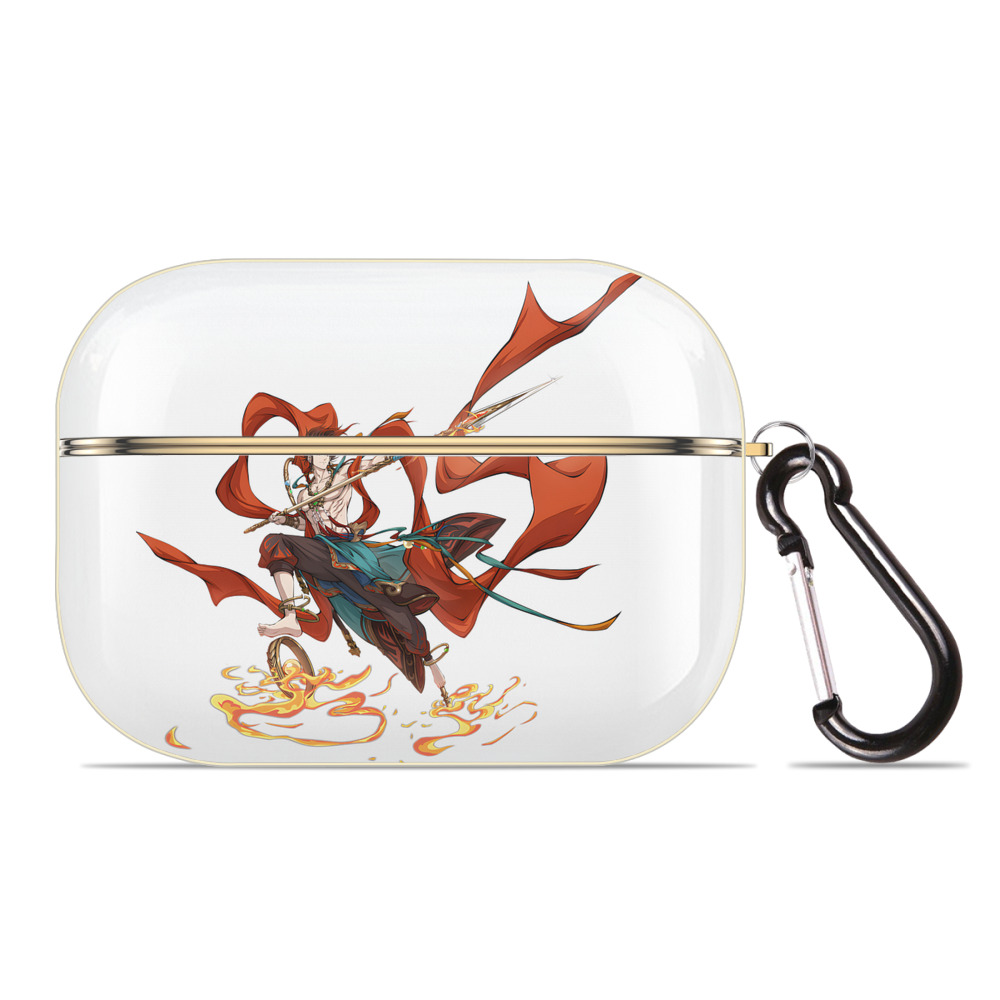 （画像用） Ne Zha 2 ナタ 魔童の大暴れ 【AirPods Pro用】ハードシェル保護ケース｜耐衝撃・防指紋・カラビナ付き商品仕様