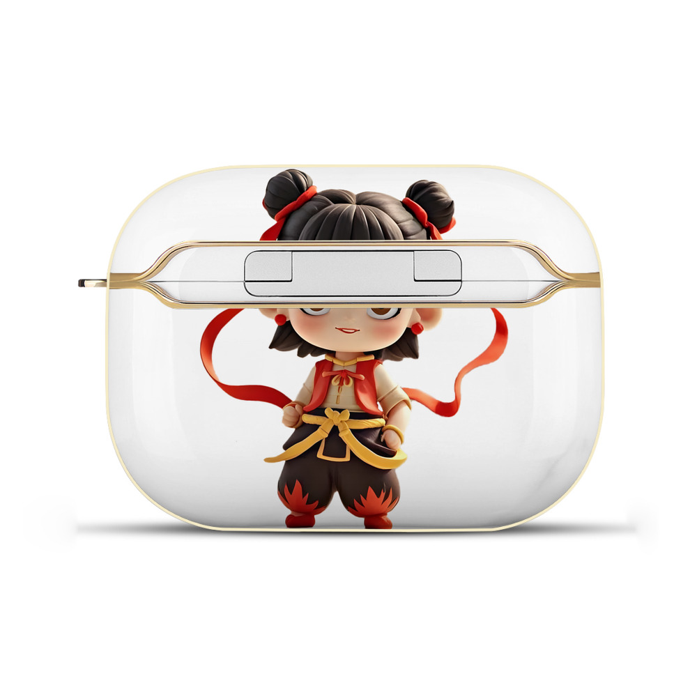 （画像用） Ne Zha 2 ナタ 魔童の大暴れ 【AirPods Pro用】ハードシェル保護ケース｜耐衝撃・防指紋・カラビナ付き商品仕様