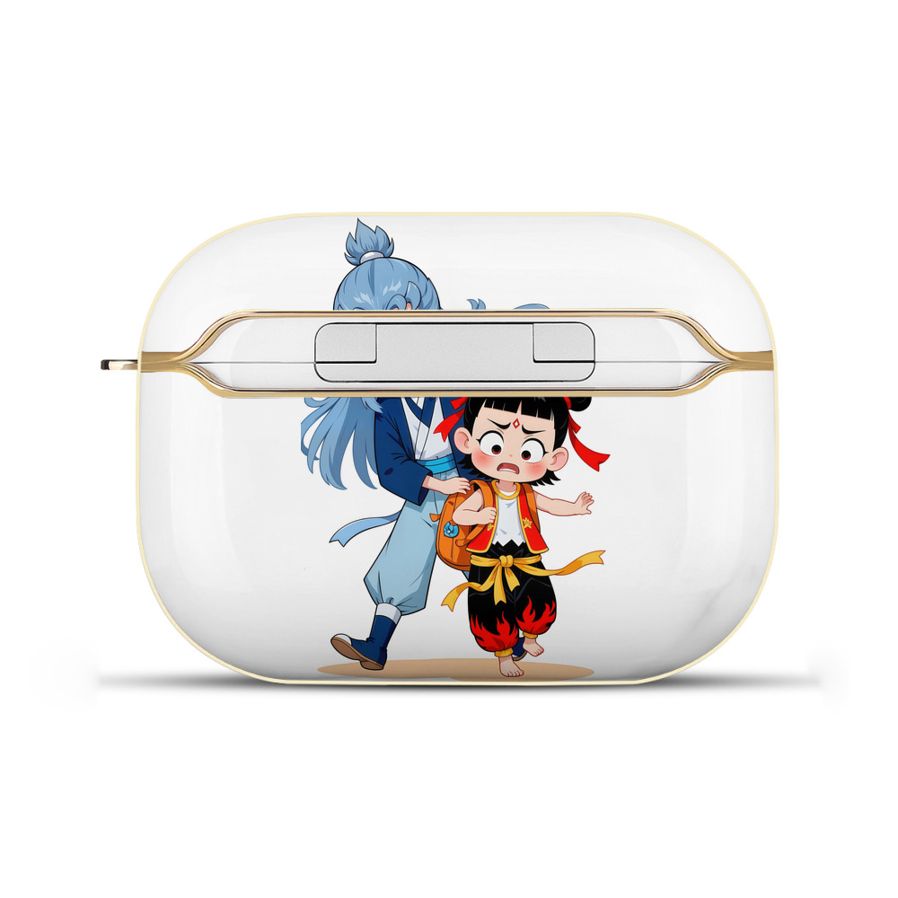 （画像用） Ne Zha 2 ナタ 魔童の大暴れ 【AirPods Pro用】ハードシェル保護ケース｜耐衝撃・防指紋・カラビナ付き商品仕様