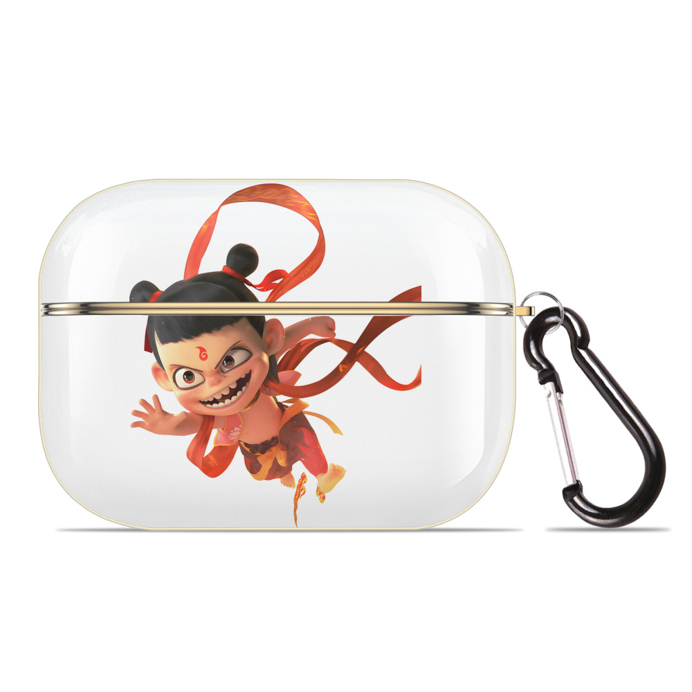 （画像用） Ne Zha 2 ナタ 魔童の大暴れ 【AirPods Pro用】ハードシェル保護ケース｜耐衝撃・防指紋・カラビナ付き商品仕様