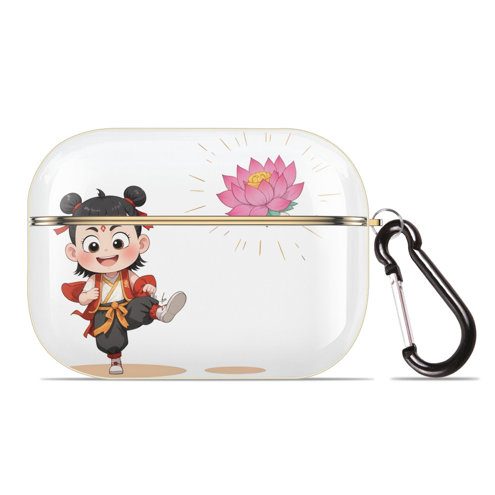 （画像用） Ne Zha 2 ナタ 魔童の大暴れ 【AirPods Pro用】ハードシェル保護ケース｜耐衝撃・防指紋・カラビナ付き商品仕様