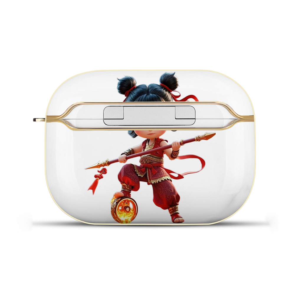 （画像用） Ne Zha 2 ナタ 魔童の大暴れ 【AirPods Pro用】ハードシェル保護ケース｜耐衝撃・防指紋・カラビナ付き商品仕様