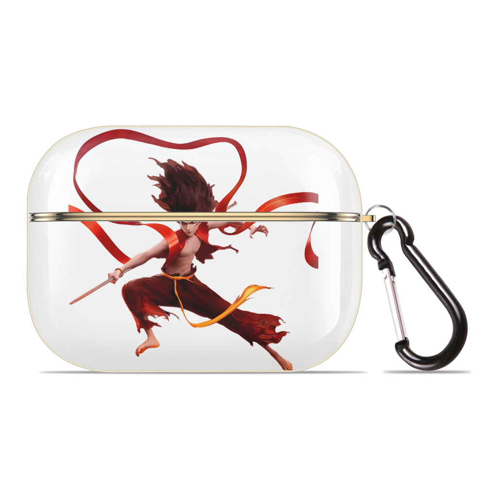 （画像用） Ne Zha 2 ナタ 魔童の大暴れ 【AirPods Pro用】ハードシェル保護ケース｜耐衝撃・防指紋・カラビナ付き商品仕様