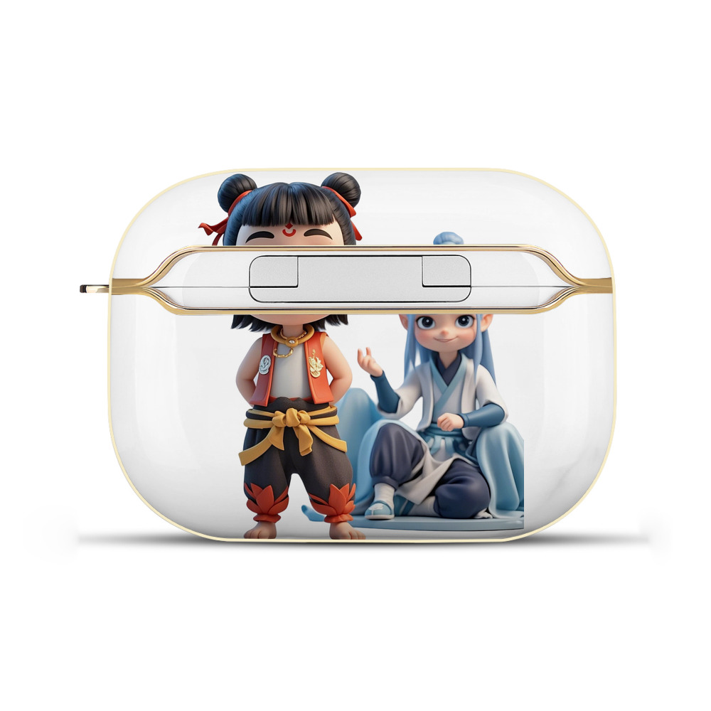 （画像用） Ne Zha 2 ナタ 魔童の大暴れ 【AirPods Pro用】ハードシェル保護ケース｜耐衝撃・防指紋・カラビナ付き商品仕様