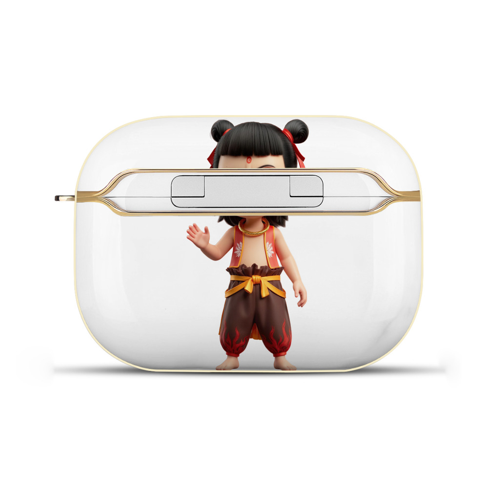 （画像用） Ne Zha 2 ナタ 魔童の大暴れ 【AirPods Pro用】ハードシェル保護ケース｜耐衝撃・防指紋・カラビナ付き商品仕様