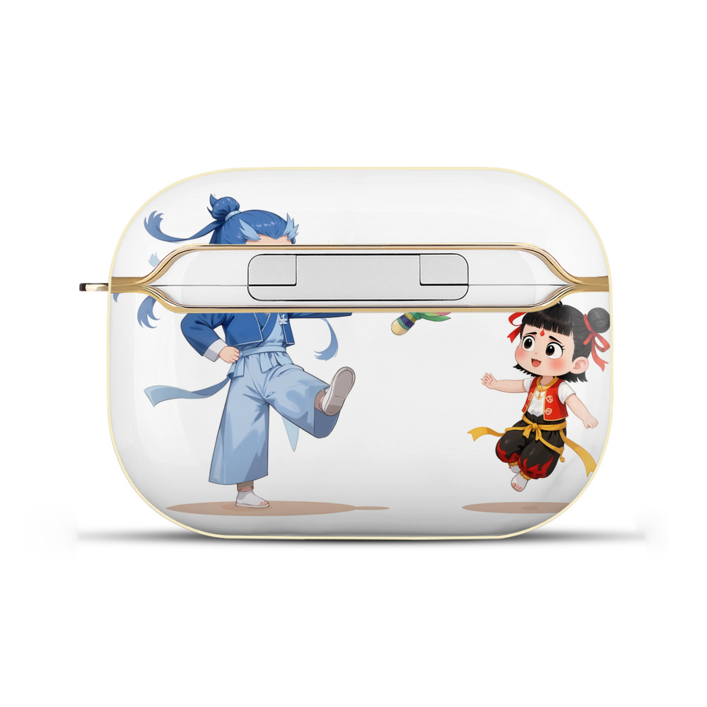 （画像用） Ne Zha 2 ナタ 魔童の大暴れ 【AirPods Pro用】ハードシェル保護ケース｜耐衝撃・防指紋・カラビナ付き商品仕様