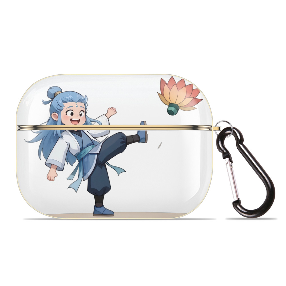 （画像用） Ne Zha 2 ナタ 魔童の大暴れ 【AirPods Pro用】ハードシェル保護ケース｜耐衝撃・防指紋・カラビナ付き商品仕様