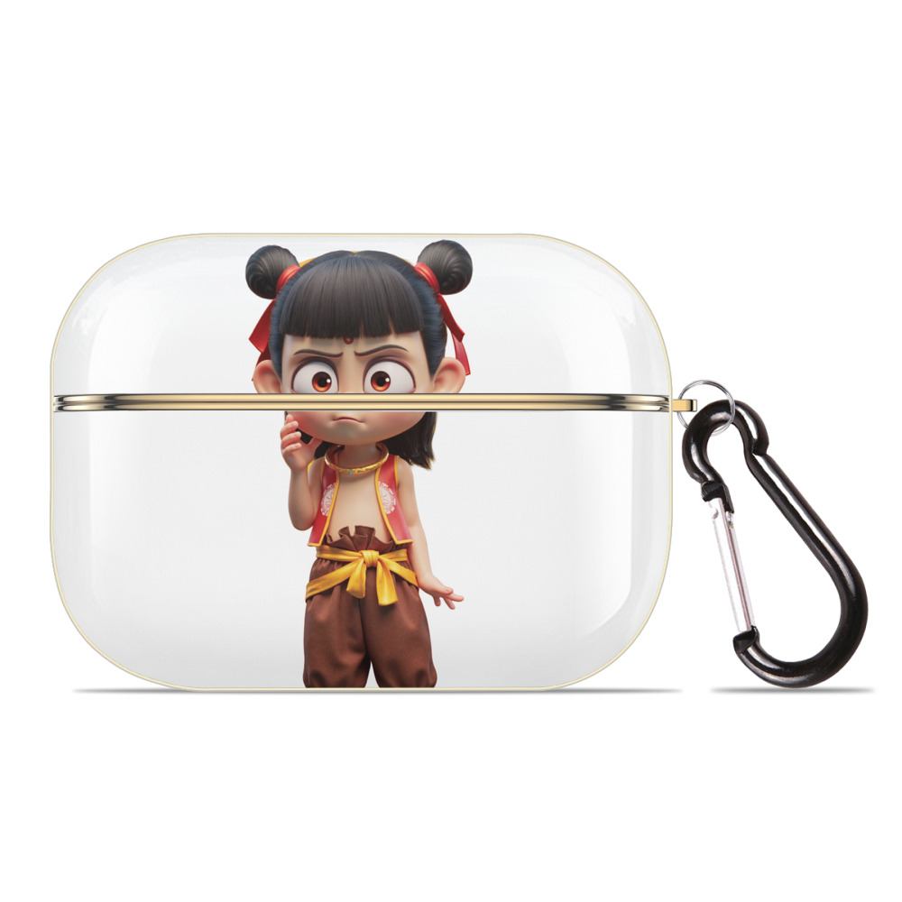 （画像用） Ne Zha 2 ナタ 魔童の大暴れ 【AirPods Pro用】ハードシェル保護ケース｜耐衝撃・防指紋・カラビナ付き商品仕様