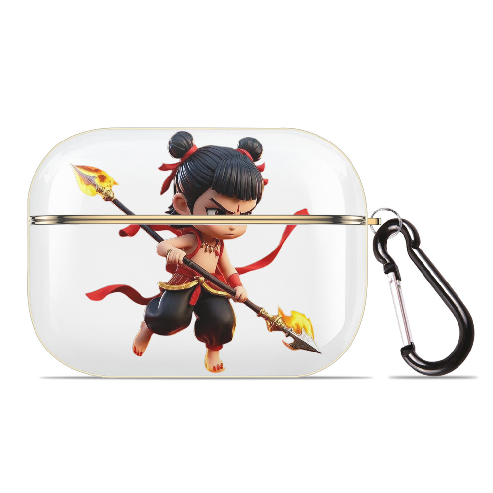 （画像用） Ne Zha 2 ナタ 魔童の大暴れ 【AirPods Pro用】ハードシェル保護ケース｜耐衝撃・防指紋・カラビナ付き商品仕様