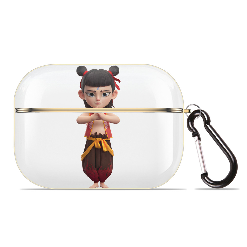 （画像用） Ne Zha 2 ナタ 魔童の大暴れ 【AirPods Pro用】ハードシェル保護ケース｜耐衝撃・防指紋・カラビナ付き商品仕様