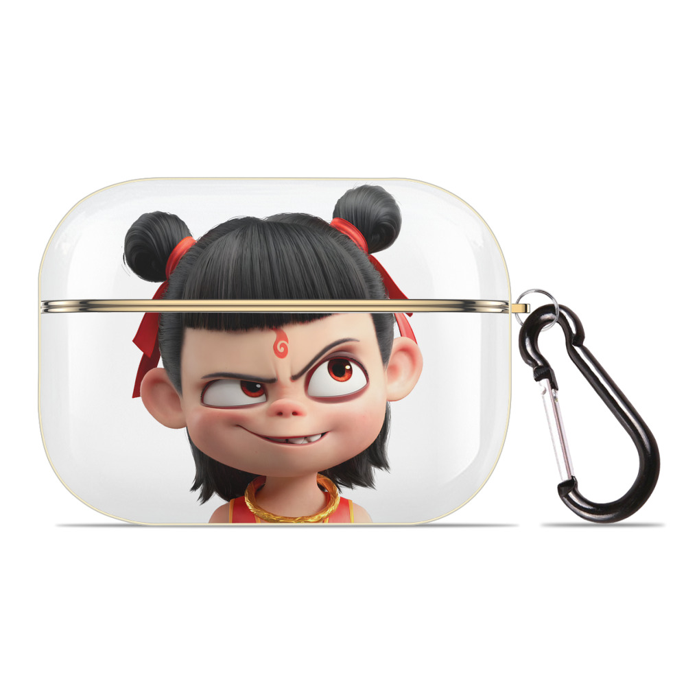 （画像用） Ne Zha 2 ナタ 魔童の大暴れ 【AirPods Pro用】ハードシェル保護ケース｜耐衝撃・防指紋・カラビナ付き商品仕様