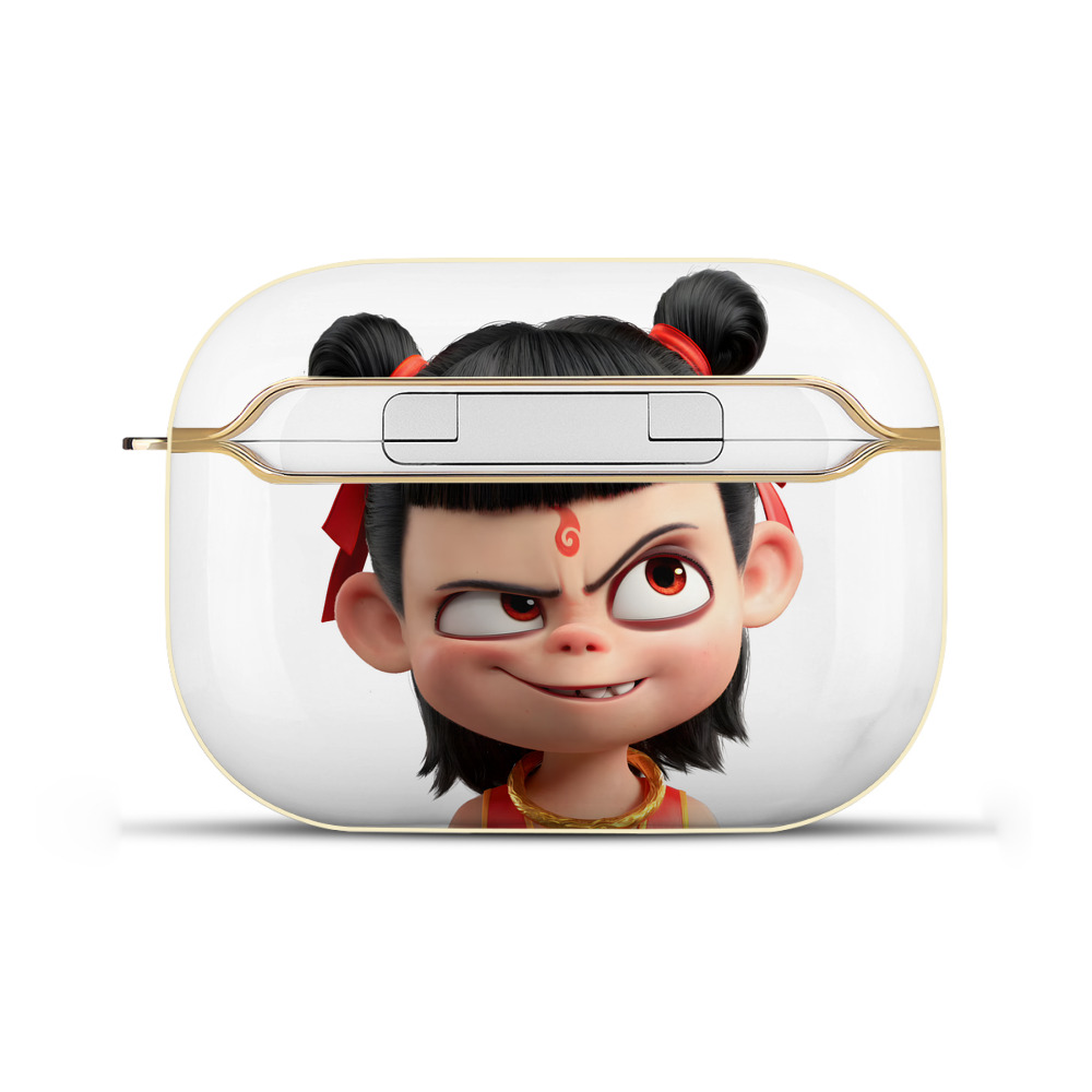 （画像用） Ne Zha 2 ナタ 魔童の大暴れ 【AirPods Pro用】ハードシェル保護ケース｜耐衝撃・防指紋・カラビナ付き商品仕様