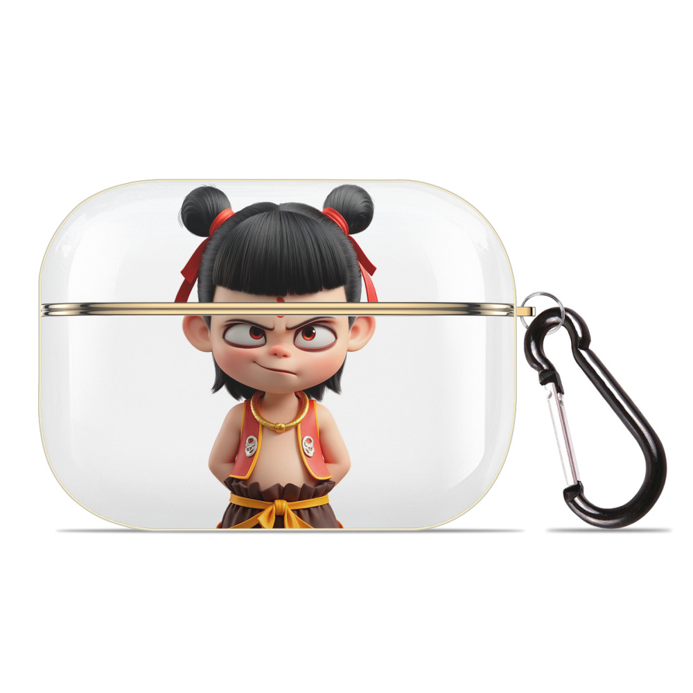 （画像用） Ne Zha 2 ナタ 魔童の大暴れ 【AirPods Pro用】ハードシェル保護ケース｜耐衝撃・防指紋・カラビナ付き商品仕様